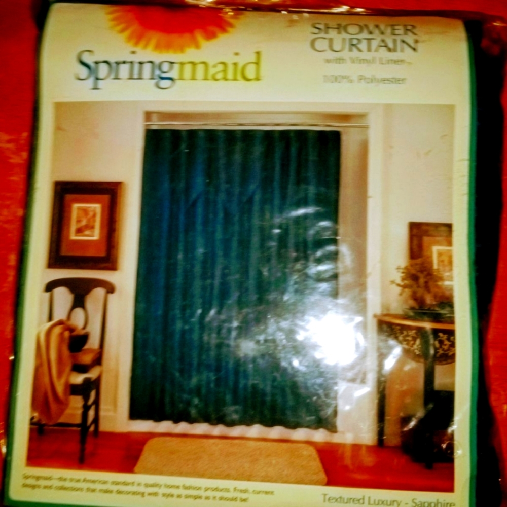 Shower Curtain and liner w/tassel valance NWOT